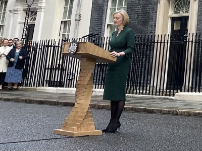Liz Truss' Lecturn
